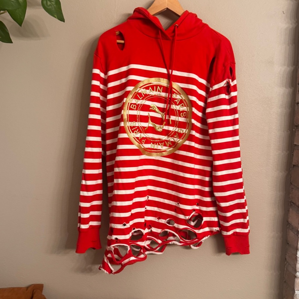 BALMAIN x PUMA Striped‎ Hoodie